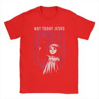 Gothic Not Today Black Satanic Goat Demon 666 Pentagram Design T Shirts Unisex's  T-Shirts Round Collar Tee Shirt Short Sleeve Tops S