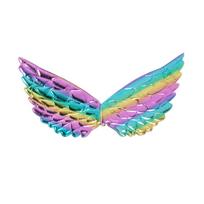 Girls Rainbow Unicorn Fairy Angel Wings Headband Unicorn Birthday Party Decoration Princess Dress Up Toys Cosplay Play Favors