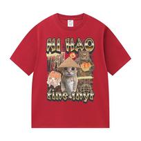 Ni Hao Fine Shyt Funny Cat Graphic T Shirt Unisex Women Vintage Harajuku Fashion Tshirt Summer 100 Cotton Oversized Tshirts Tops S