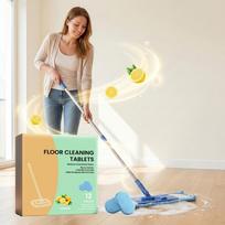 Floor Cleaning Tablets 12 Pieces Mild PH Balanced Formula Pet Family Friendly Suitable for Use with Mop and Floor Surfaces Reduce Unwanted Odors One Size žalia