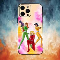 Totally Spies Phone Case For iPhone17,16,15,14,13,12,11 Plus,Pro Max Soft Black Cover iPhone11PROMAX