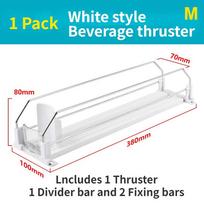 Canned Beverage Push Rack Beverage Thruster Dispenser Storage For Soda Can Self-Pushing Kitchen Counter Organizer Fridge Shelf 380MM
