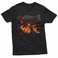 Gothic II Dragon Fight RPG Game T-Shirt XL