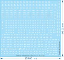 NSWR RUB Car - Steam Era - HO (1/87) N (1/160) - Water Decal - Waterslide, 1/160