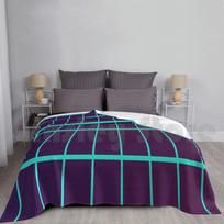 Blanket Minimal Synthwave Grid Lines 438 Synthwave Retrowave Dreamwave Lines Retro Neon Size: 75*100cm, Weight: 230 GSM