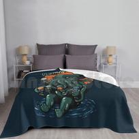 Ice Cream Destroyer-Baby Cthulhu Kids Blanket Fashion Custom Cthulhu Call Of Cthulhu Cthulhu Sea Size: 75*100cm, Weight: 230 GSM