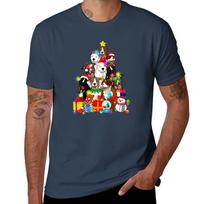 Funny Pitbull Christmas Tree Lights Tshirt Summer Holiday Tshirt S