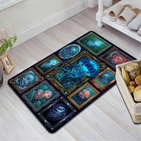 Jellyfish Art Collection Pattern Rug Floor Mat for Living Room or Bedroom Soft and Comfortable Carpet a Gift for Birthday and Holiday. 40x60cm( 15x23in )