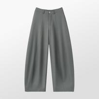 Women's High Waist Wide Leg Pants Barrel Leg Trousers Loose Fit Solid Color Stretch Suit Pants Spring Casual Office Wear S