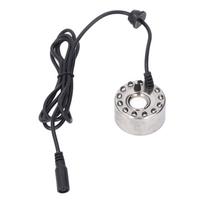Ultragarsinis vandens tvenkinio fontano rūko generatorius 4,5 l/val. Rūko gaminimo prietaisas kraštovaizdžio ir sodininkystės zonoms Stainless steel black