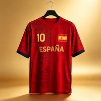 2026 Unisex Ispanija ESPANA Numeris 10 Futbolo Marškinėliai Greitai Džiūstantys Sportiniai Varžybų Marškinėliai Vyrams Moterims S beige