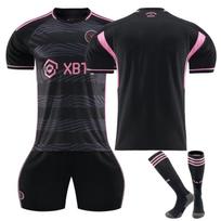 2324 Miami Home Pink Away Black Messi No. 10 Jersey Children's Adult Football Wear XS