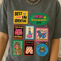 Princess Donut And Mongo, Dungeon Crawler Carl Book Stamps Shirt, New Achievement Tee, Ride or Roar, Book Series Apparel For Booktok 2XL