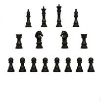 16 Pieces Chess Piece Ornaments Shiny Miniature Set Compact Ornament for Collectors,