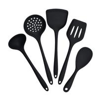 High Heat Silicone Kitchen Utensils Set with Spatula, Slotted & One Size