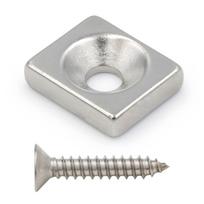 Magnes Neodymowy Płytkowy Z Otworem Pod Wkręt 12X10X3 Mm Prostokątny Hunter