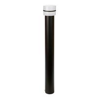 Modern garden lamp post 80 cm black round Ø10cm 1xE27 60W IP44 MIA Eko-Light