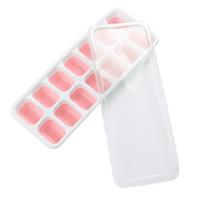 Ice Trays 1 Easy-Release Silicone and Flexible 14-Ice Trays with Removable Lid One Size