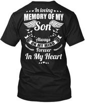Memory Of My Son T S In Loving Always On Mind T-Shirt S-5XL XXXL