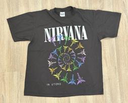 NIRVANA vintage 1993 IN UTERO t shirt RAINBOW SPIRAL ANGELS XL Unisex T-Shirt XXXL