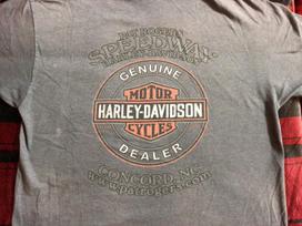 Harley Davidson T Shirt Pat Roger’s Speedway Concord NC Size M Distressed Unisex T-Shirt XXXL