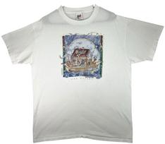 Vintage 90s Noahs Ark Shirt Sz XL Single Stitch Jesus Cartoon Religious Animals Unisex T-Shirt XL