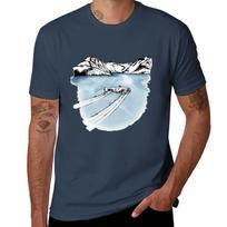 Trackunisexia Arctic Lake Slide Tshirt Durable Work Wear Tshirt S
