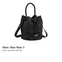 PUMA Fabric Bucket Bag, Shoulder Bag, Crossbody Bag, Handbag Regular Womens Black 079858-01 One Size 1