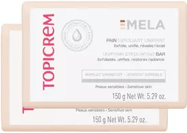 Topicrem MELA exfoliating bar pack 2 x 150 gr