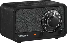 Sangean WR-8 Portables FM-Radio Echtholz-Gehäuse Mitternachtseiche
