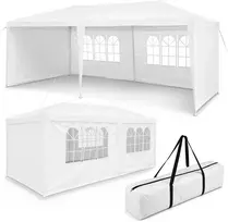 TENO baltas sodo paviljonas su langais 3x6 m