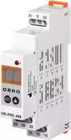 Orno Skaitmeninis laiko relė 1 modulis daugiafunkcinis, 0,1 s-99 d., 12-240 VAC, 16 A, 20 režimų