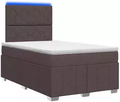 Lova LED lovos čiužinys su LED apšvietimu Tamsiai rudas 120 x 200 cm