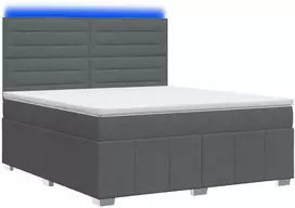 Lova LED lovos čiužinys su LED apšvietimu Tamsiai pilka 140 x 190 cm