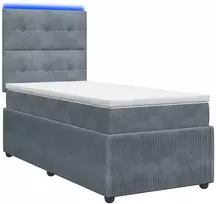 Lova LED lovos čiužinys su LED apšvietimu Tamsiai pilka 90 x 200 cm
