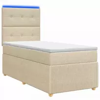 Lova LED lovos čiužinys su LED apšvietimu Kreminė 90 x 200 cm