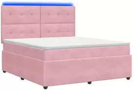 Lova LED lovos čiužinys su LED apšvietimu Rožinė 140 x 190 cm