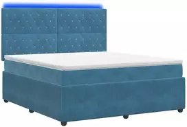 Lova LED lovos čiužinys su LED apšvietimu Mėlyna 140 x 200 cm