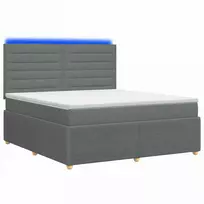 Lova LED lovos čiužinys su LED apšvietimu Tamsiai pilka 140 x 190 cm