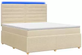 Lova LED lovos čiužinys su LED apšvietimu Kreminė 140 x 200 cm