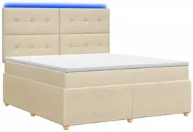 Lova LED lovos čiužinys su LED apšvietimu Kreminė 140 x 200 cm