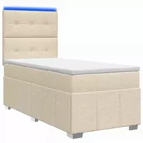 Lova LED lovos čiužinys su LED apšvietimu Kreminė 100 x 200 cm