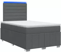 Lova LED lovos čiužinys su LED apšvietimu Tamsiai pilka 120 x 200 cm