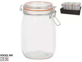 Hermētiska burka 1000 ml 17 x 10 3 x 14 5 cm KITCHEN&GO 8445393424385 (8445393424385)