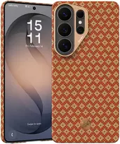 Benks Dėklas Magnetic Armor Air Armor Grid Kevlar Metal Frame 600D (C.K.FL.SA.GD.A050) skirta Samsung Galaxy S26 Ultra FORTUNE oranžinės spalvos