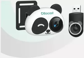 Ottocast CA520-M salono priežiūra Panda CarPlay Bluetooth