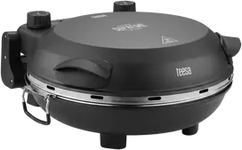 Vaflinė Piec TEESA SUPREME FUN 1200 W picos krosnis, 400 laipsnių, du kaitinimo elementai, juoda