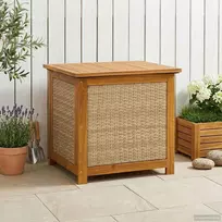 Sodo saugojimo dėžė 185 L Kietos akacijos mediena Smėlio