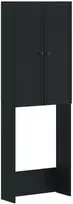 Tualeto spintelė EDE Juoda 66 x 25,5 x 190 cm Apdirbta mediena