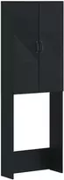 Tualeto spintelė HAARLEM Juoda 66 x 25,5 x 190 cm